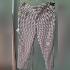 Jules & Leopold Checkered Stretch Ankle  Dress Pants. Sz L